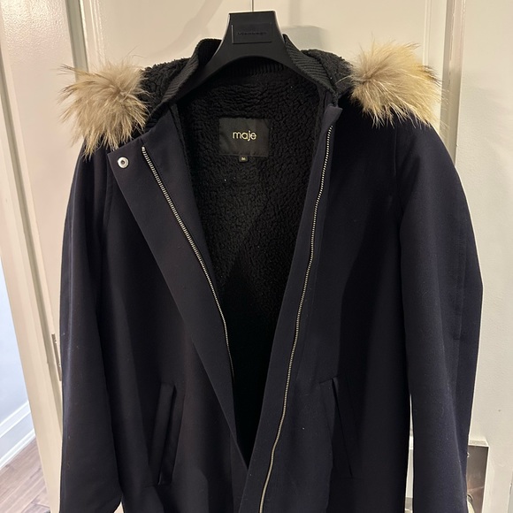 Maje (size French 36) - Women’s Midnight Blue Jacket - Picture 3 of 7